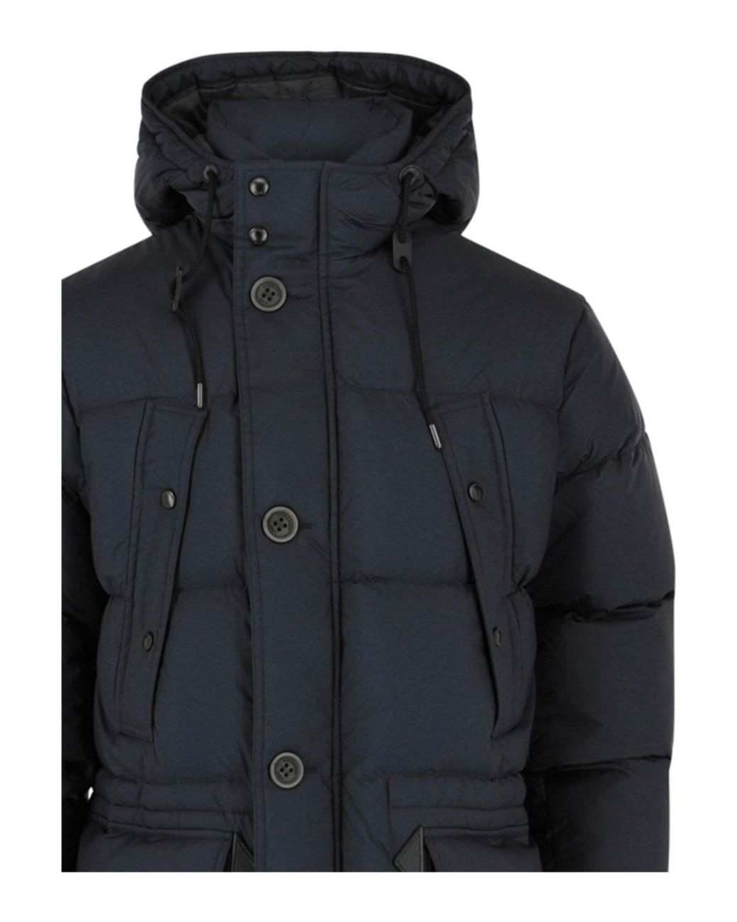 Burberry Blue Quilted Down Jacket for men