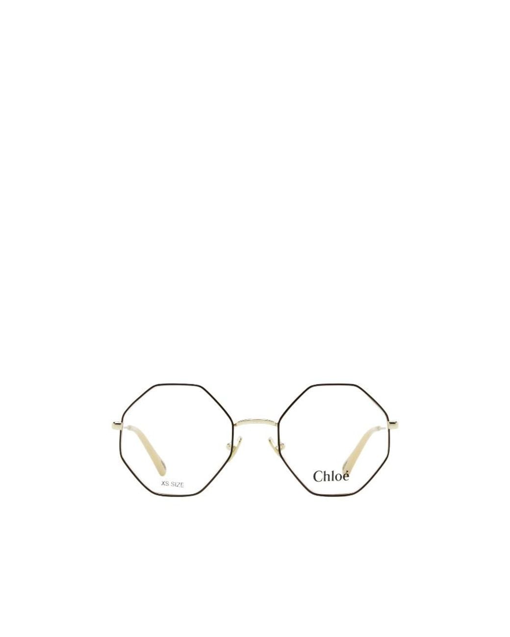 Chloé White Chloé Eyewear Octagonal Frame Glasses