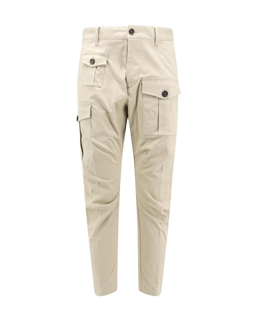 DSquared² Natural Logo-Patch Cargo Pants for men