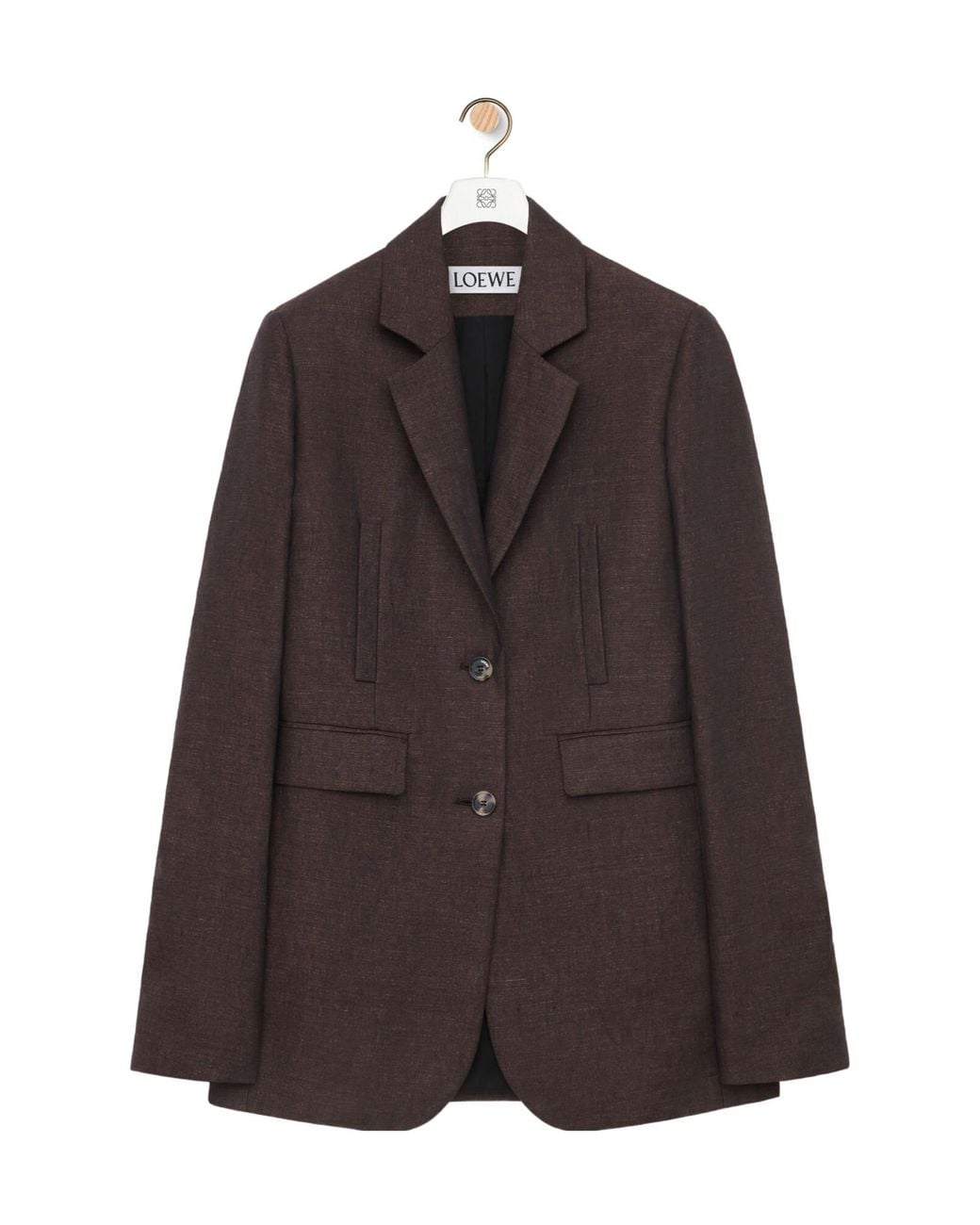 Loewe Brown Single Breasted Jacket