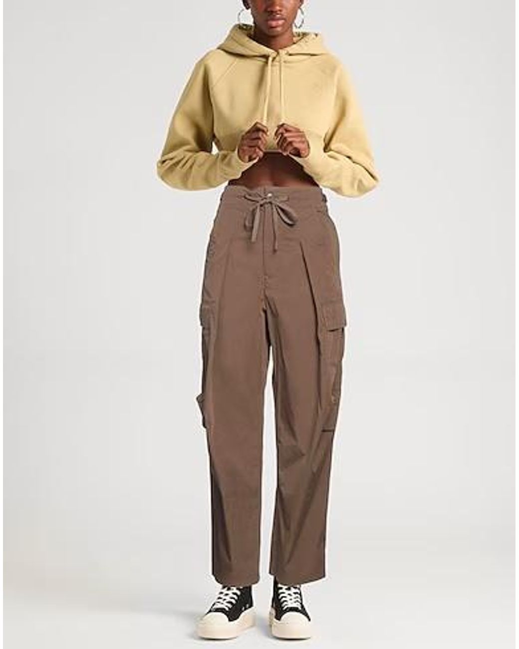 Isabel Marant Brown Multi-Pocket Cargo Pants