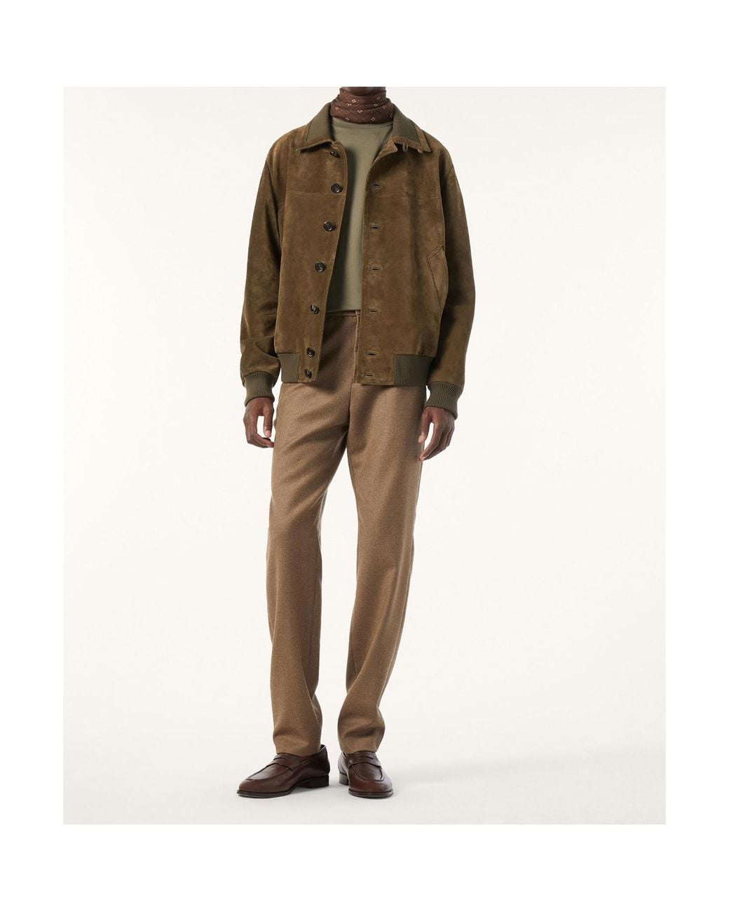 Loro Piana Green Maremma Leather Jacket for men
