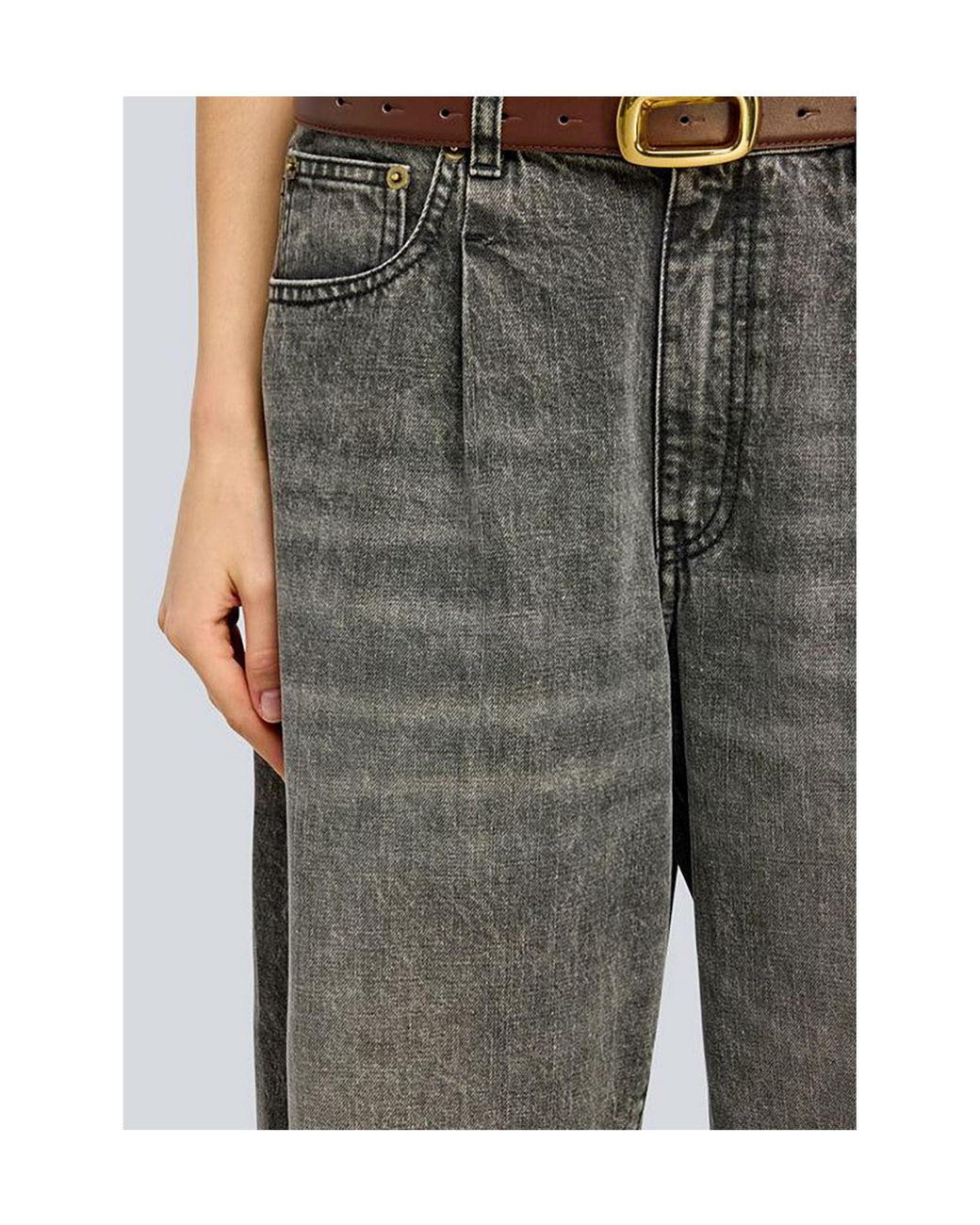 Semicouture Gray Boyfriend Jean
