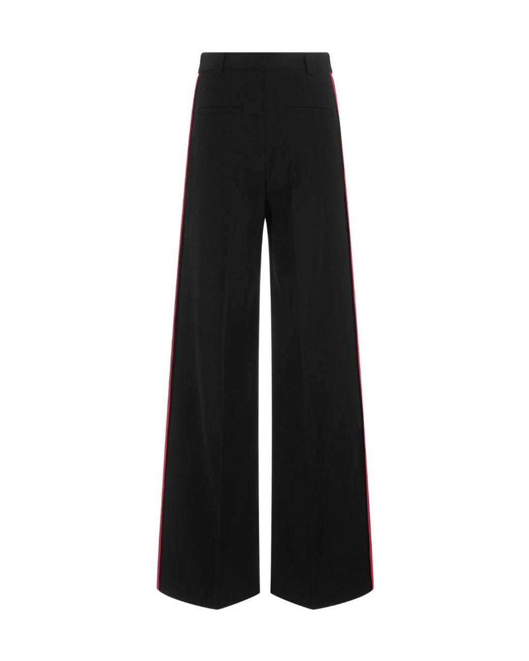 RED Valentino Black Logo Casual Pants