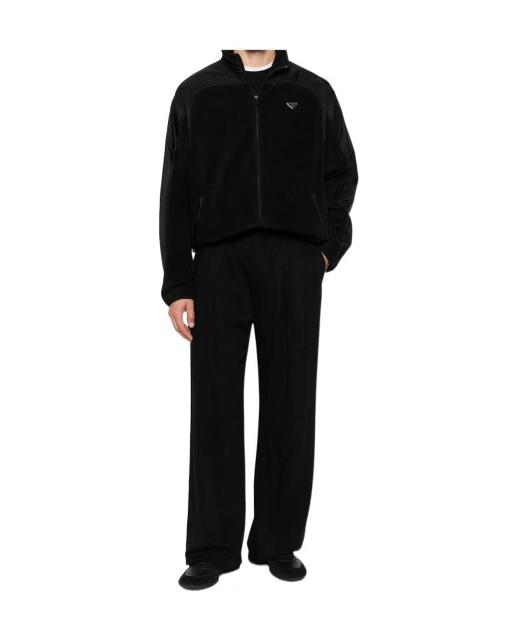 Prada Black Long-Sleeve Casual Jacket for men