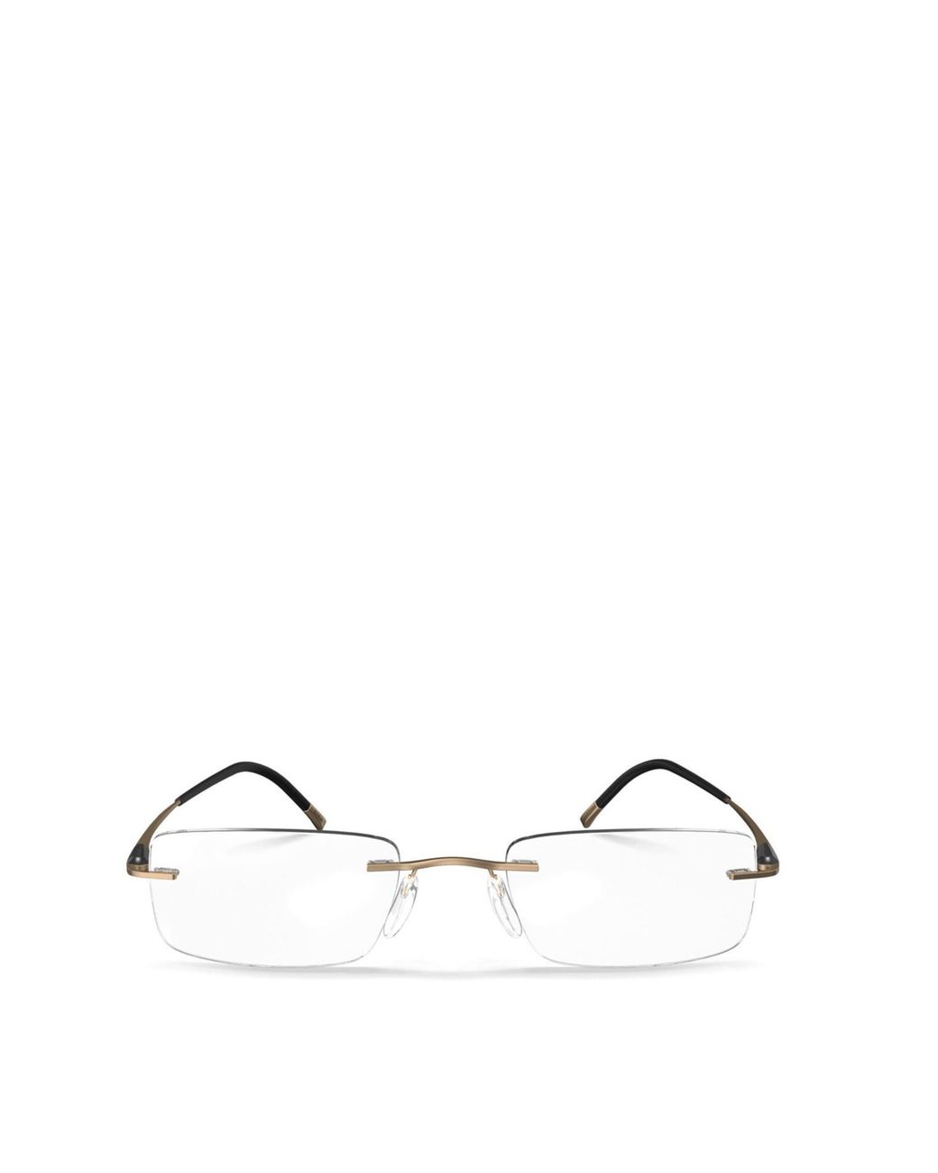 Silhouette Natural Rimless Rectangle-Frames Glasses for men