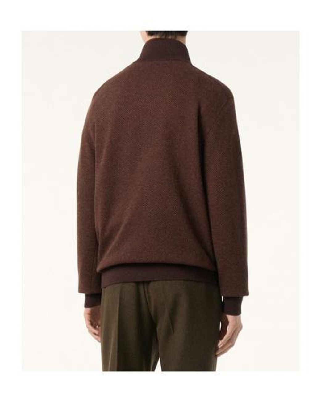Loro Piana Brown Roadster Sweater for men