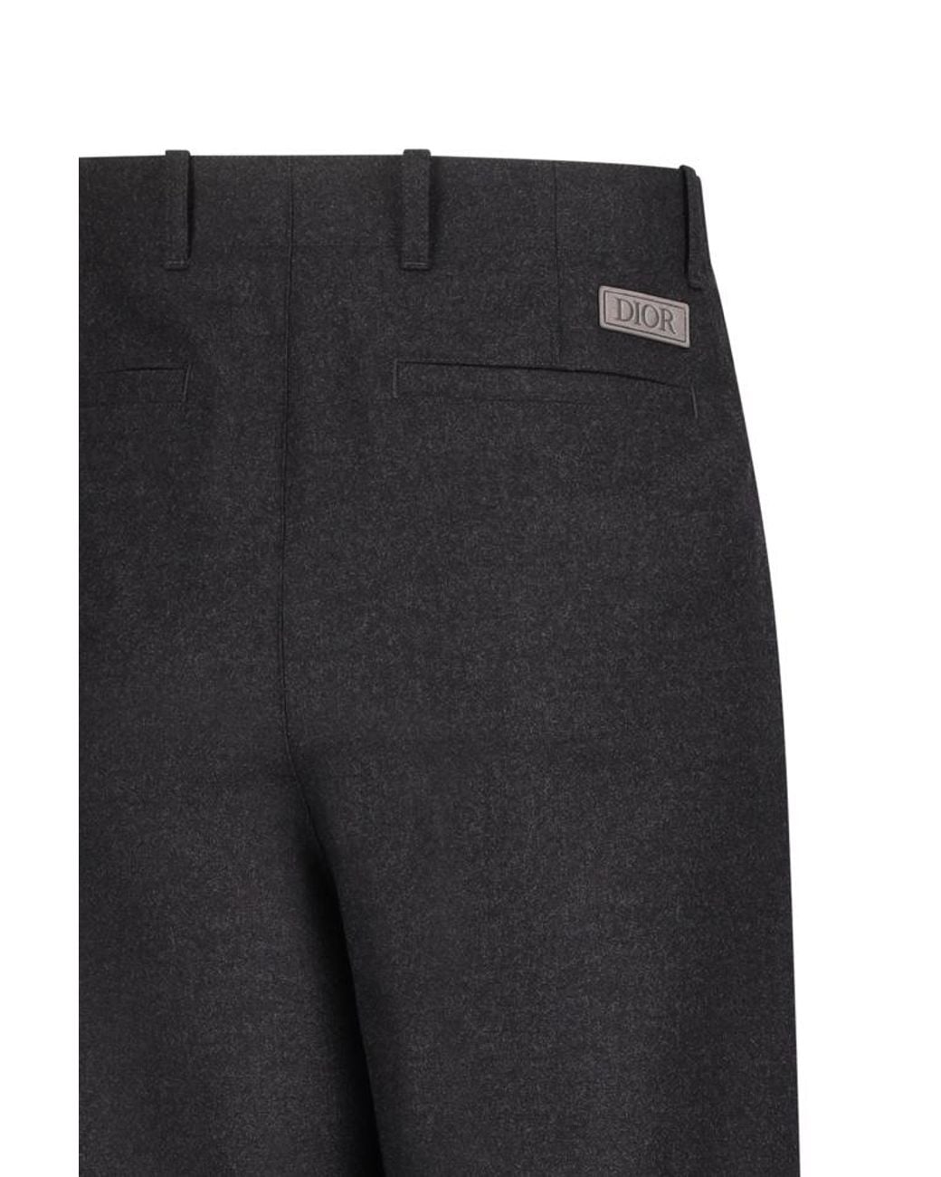Dior Gray Icons Loose Pants for men