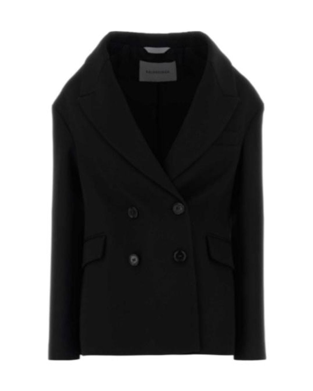 Balenciaga Black Double-Breasted Jacket