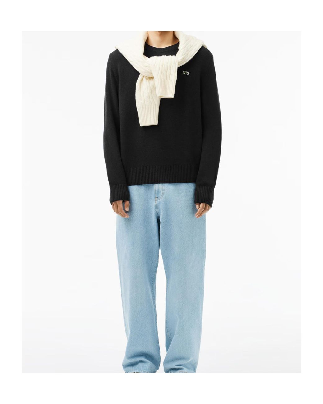Lacoste Blue Crew Neck Sweater for men