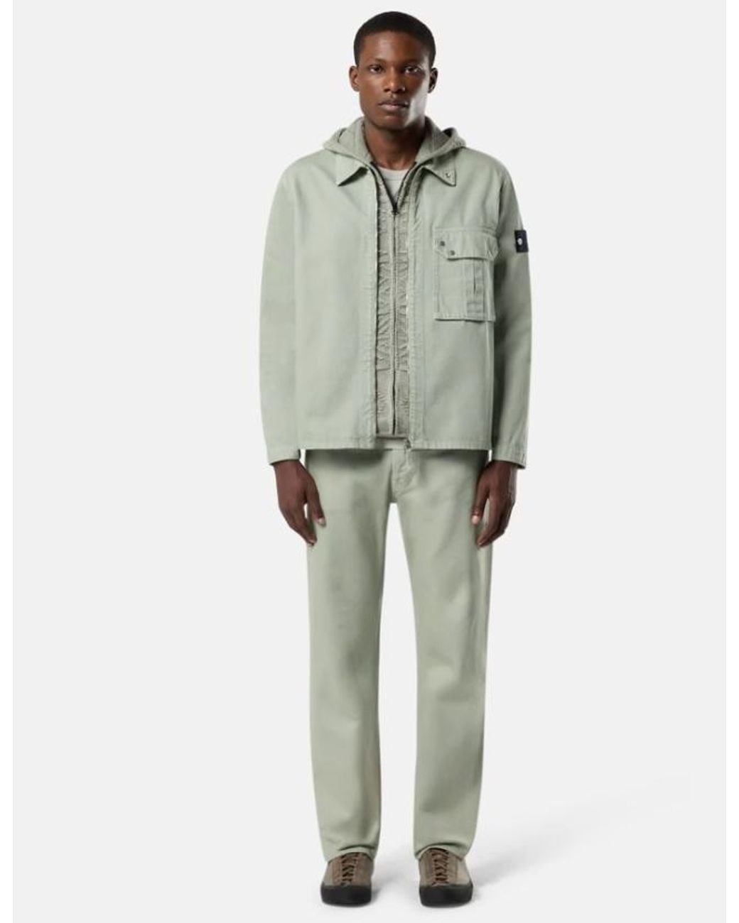 Stone Island Green Regular-Straight-Fit Five-Pocket Jeans for men