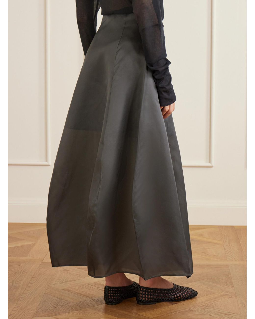 Ruohan Gray Light Cotton Dress
