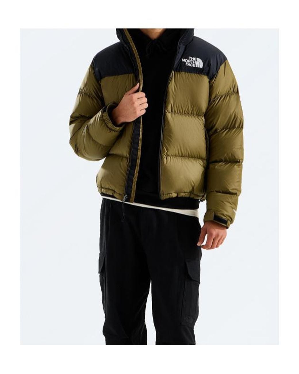 The North Face Green 1996 Retro Nuptse Two-Tone Padded Jacket for men