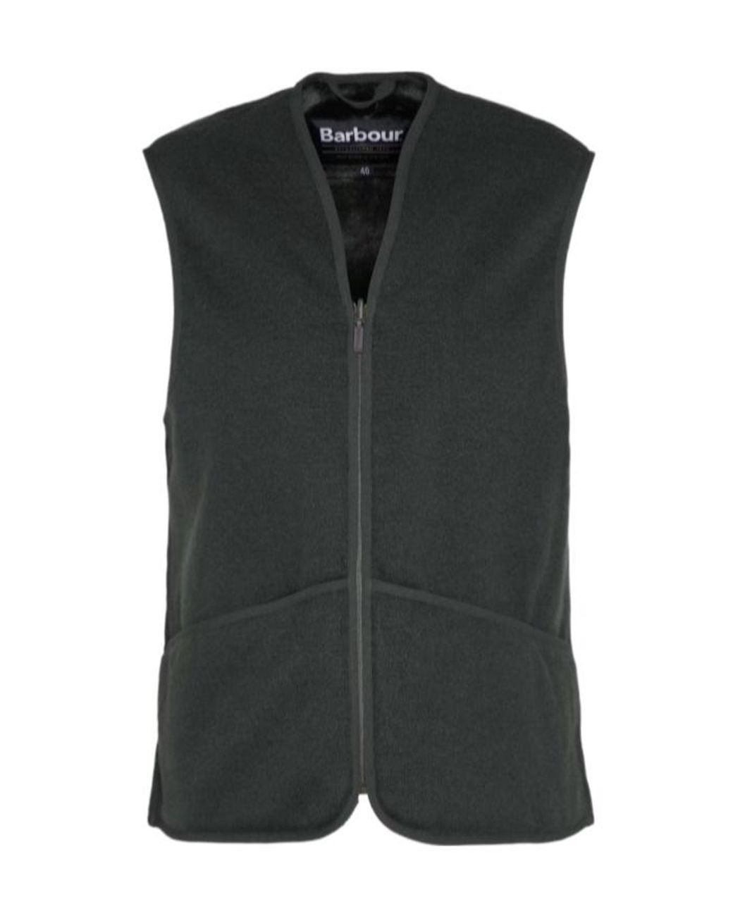 Barbour Black Zip-Up Padded Gilet for men
