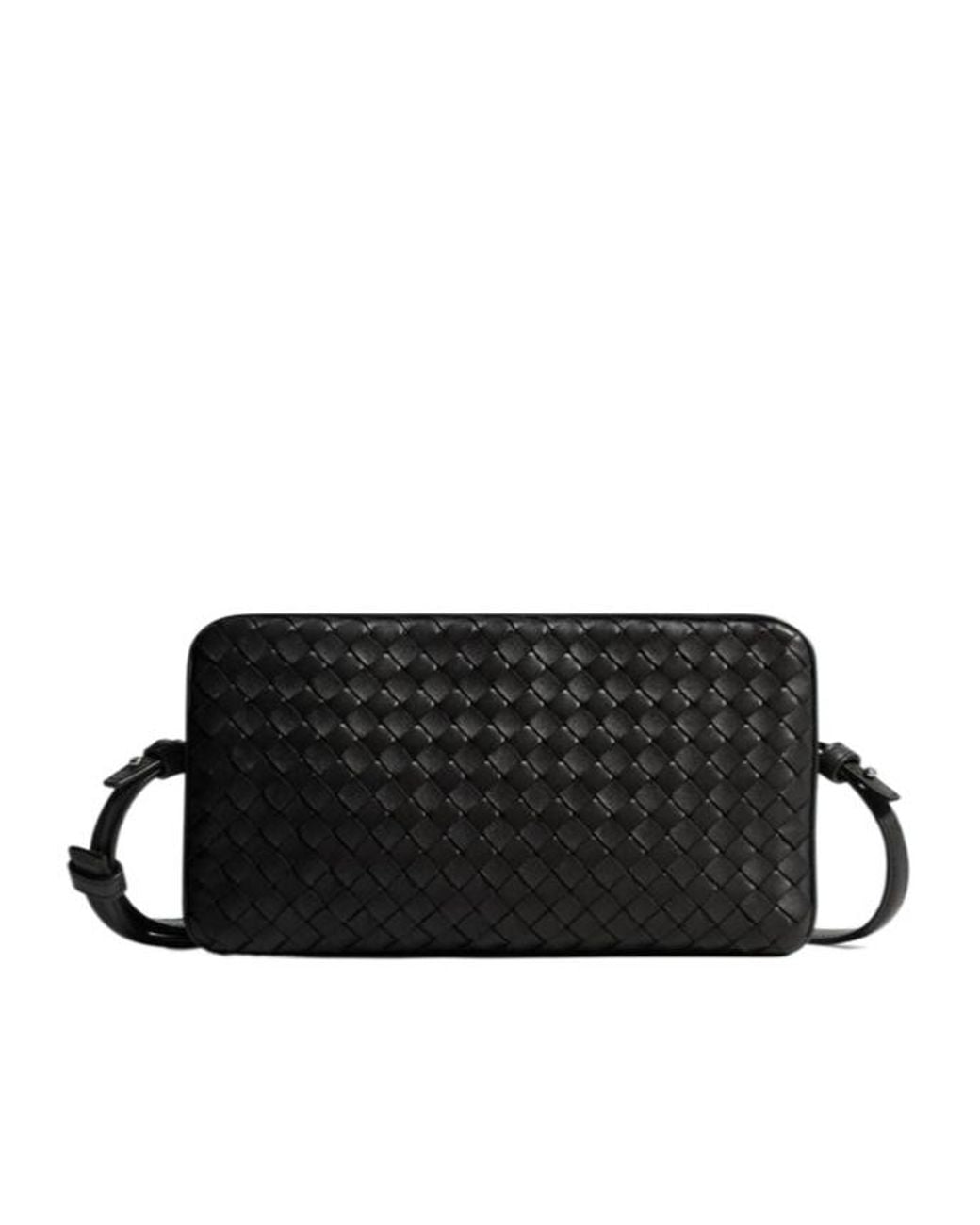 Bottega Veneta Black Zippered Shoulder Bag for men