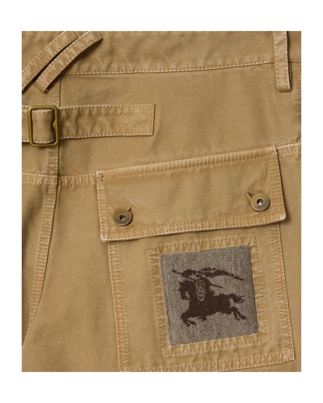 Burberry Natural Five-Pocket Equestrian Knight Trousers for men