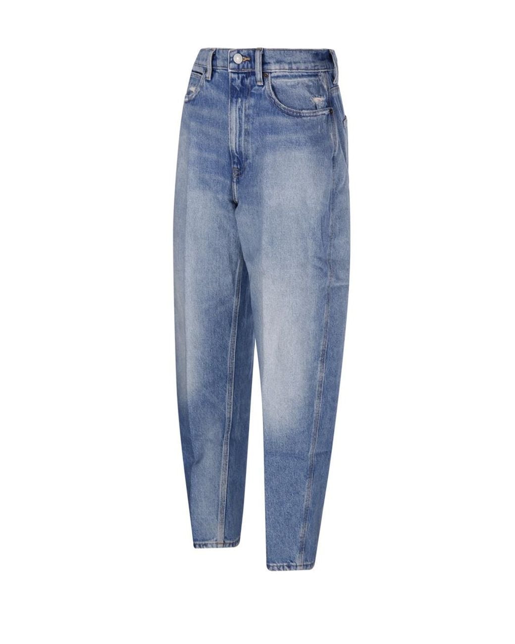 Polo Ralph Lauren Blue Straight-Leg Distressed Jeans