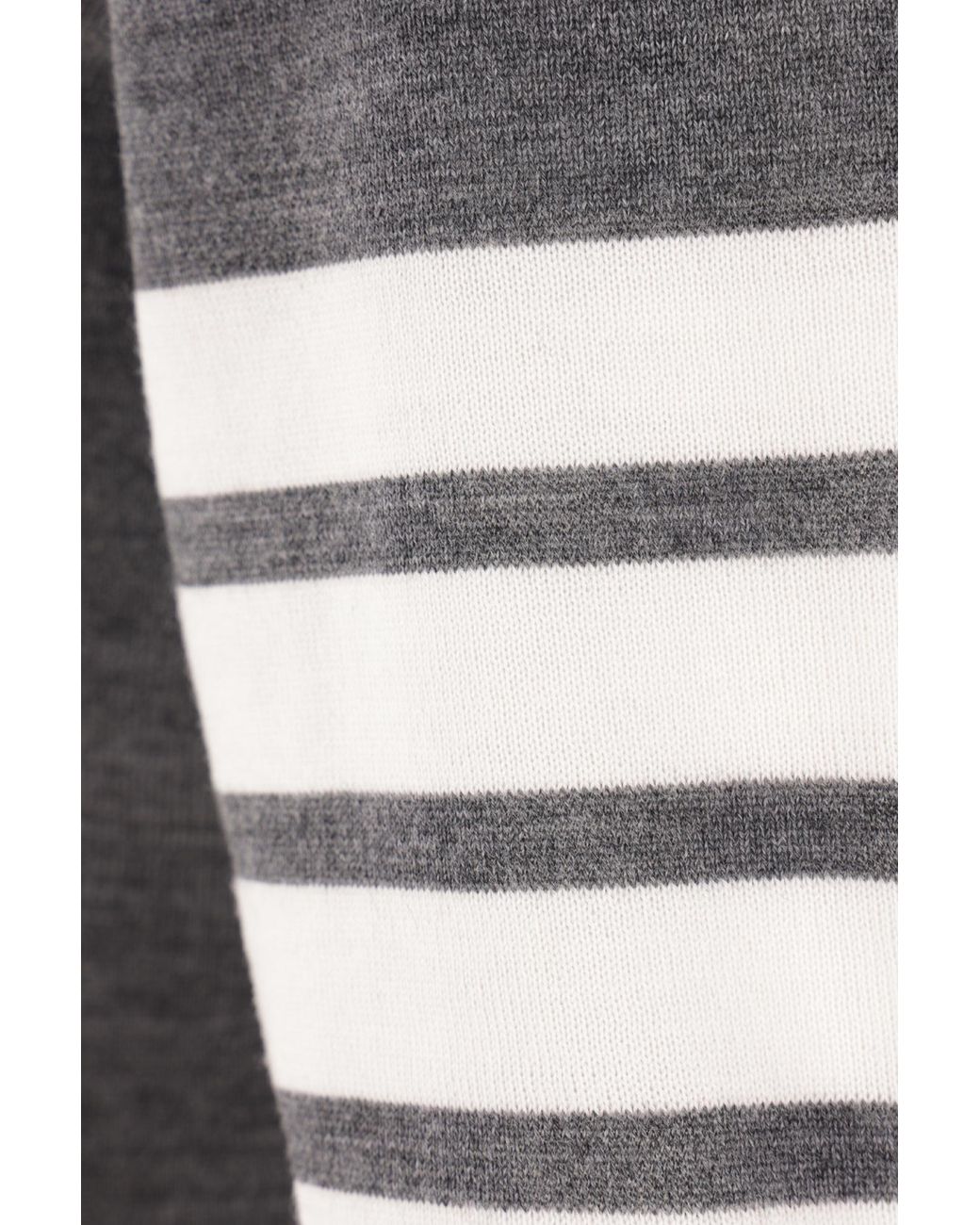 Thom Browne Gray 4-Bar Button Detailed Short-Sleeved Polo Shirt