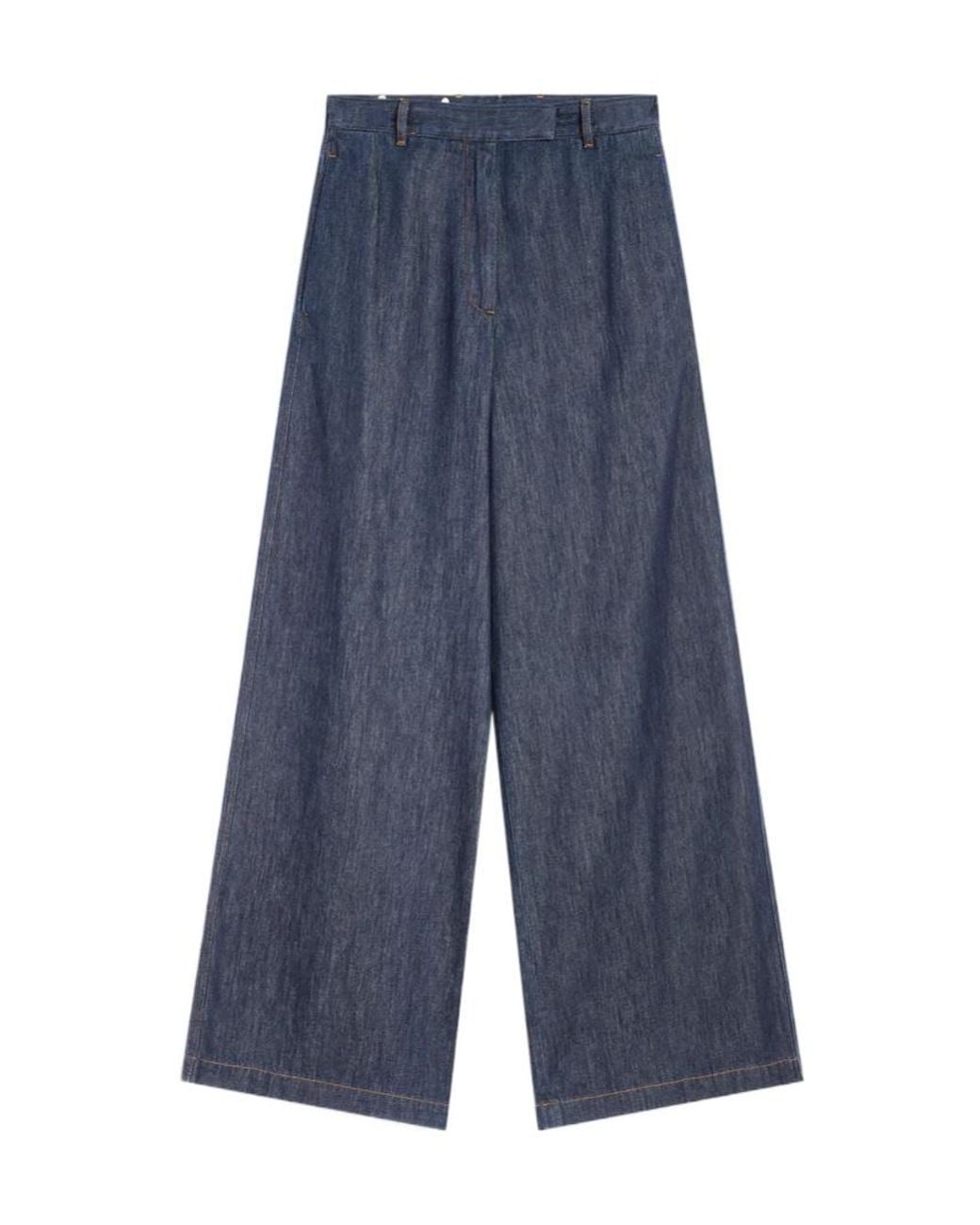 Dries Van Noten Blue Wide-Leg Jeans