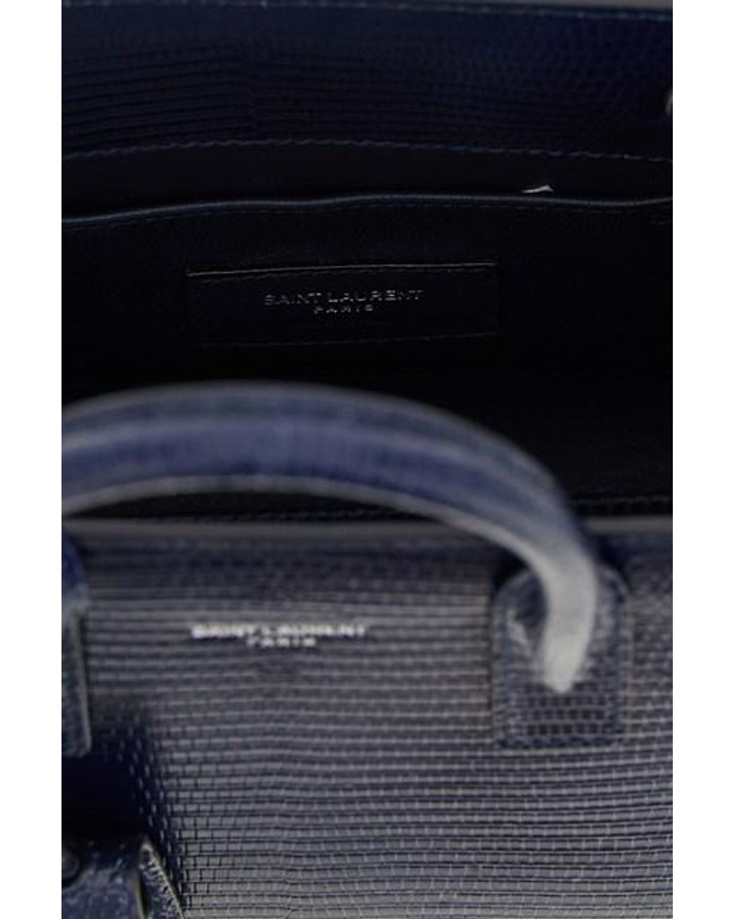Saint Laurent Blue Nano Sac De Jour Handbag