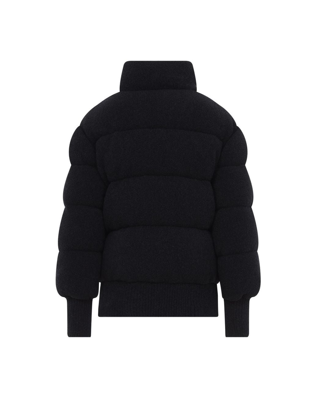 Moncler Blue Stand-Collar Quilted Down Jacket