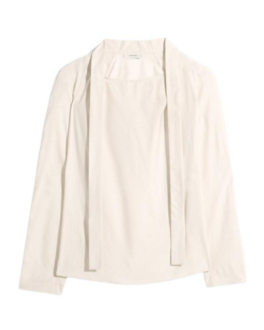 Lemaire Natural Ascot Collar Relaxed Shirt