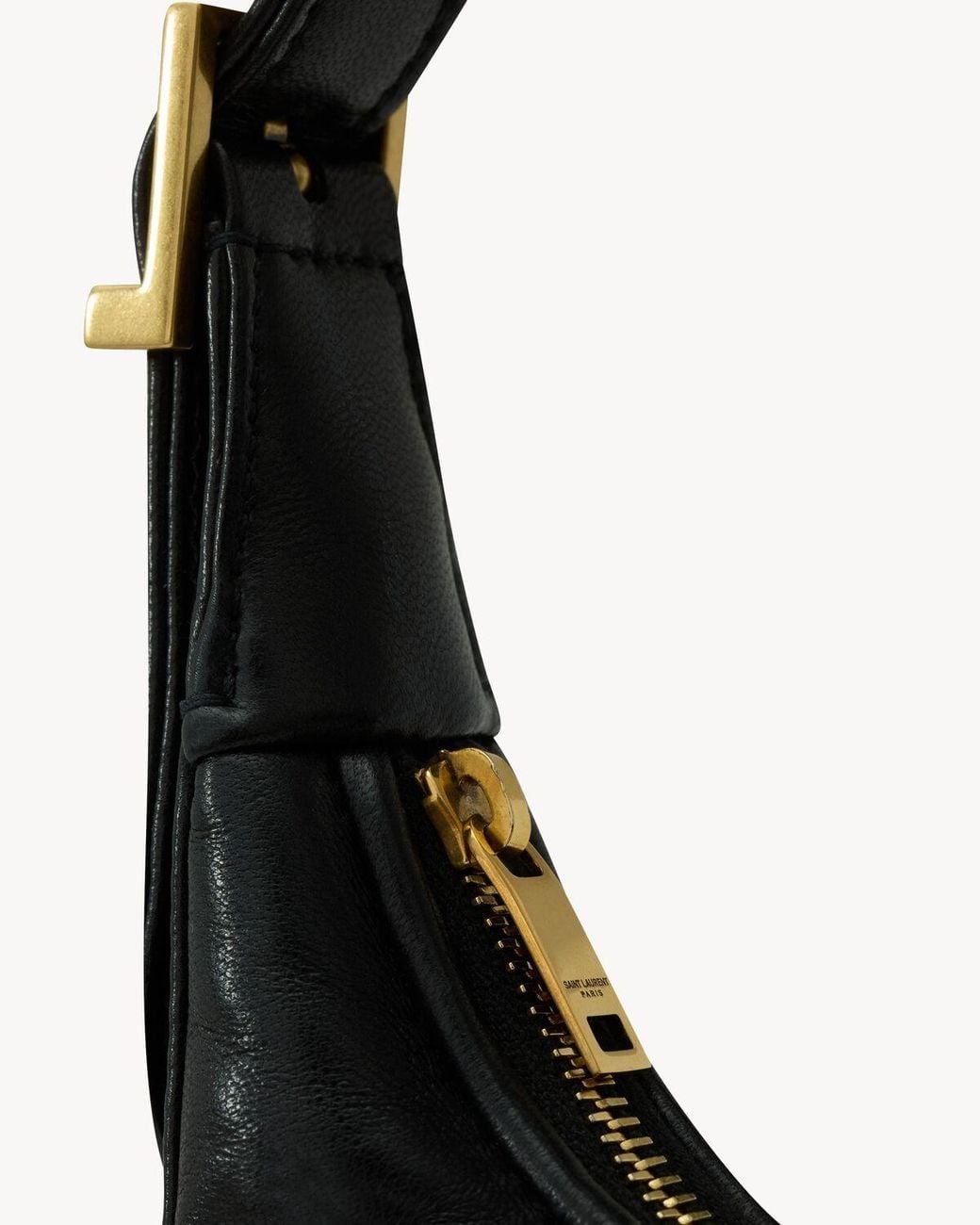 Saint Laurent Black Calypso Mini Hobo Bag
