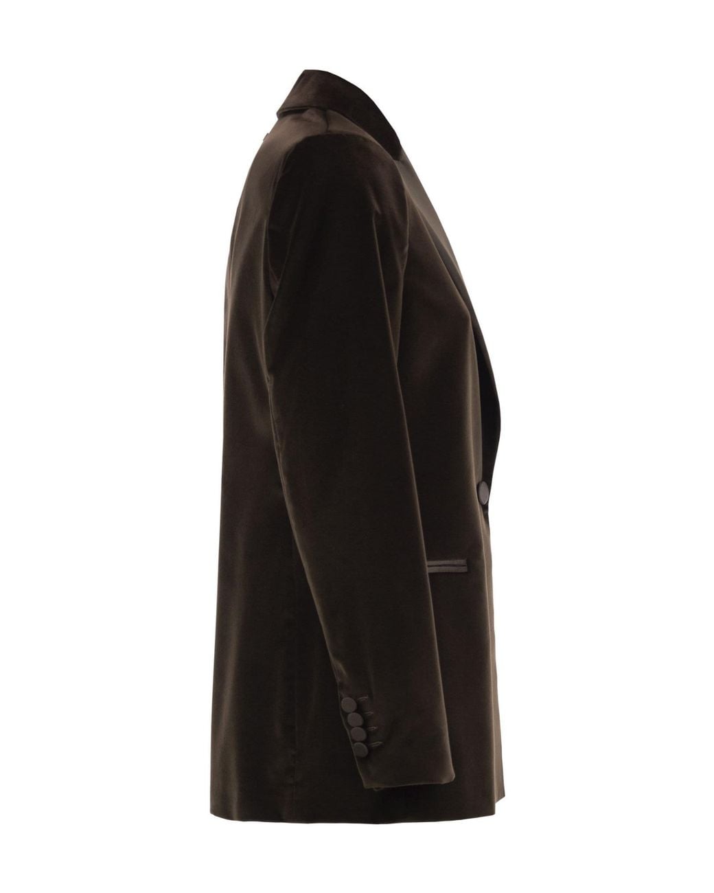 Peserico Black Single-Breasted Blazer