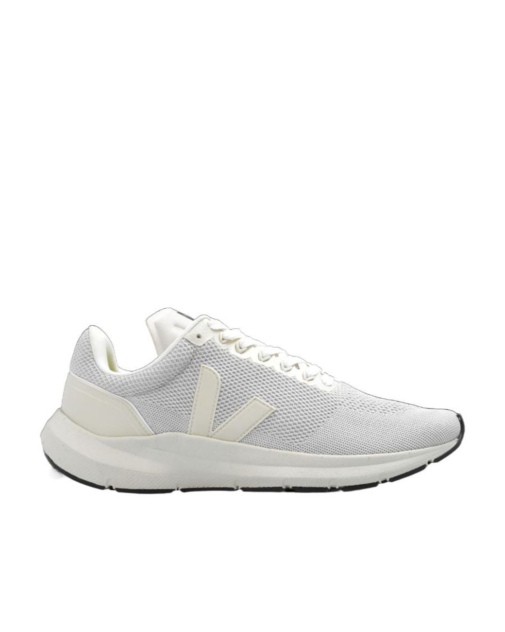Veja White Logo Patch Lace-Up Sneakers for men