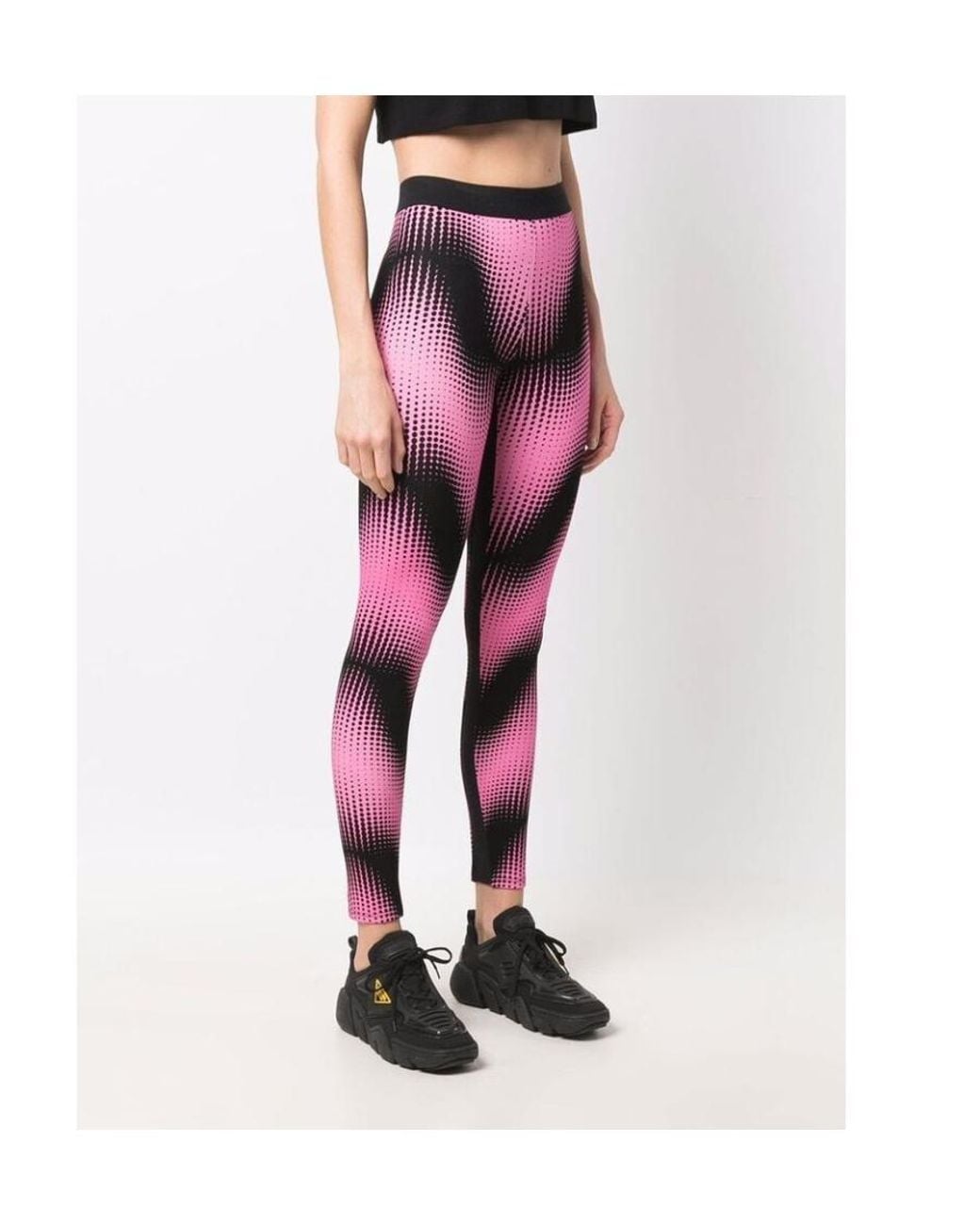 Rabanne Pink Graphic Printed Elasticated Waistband Leggings