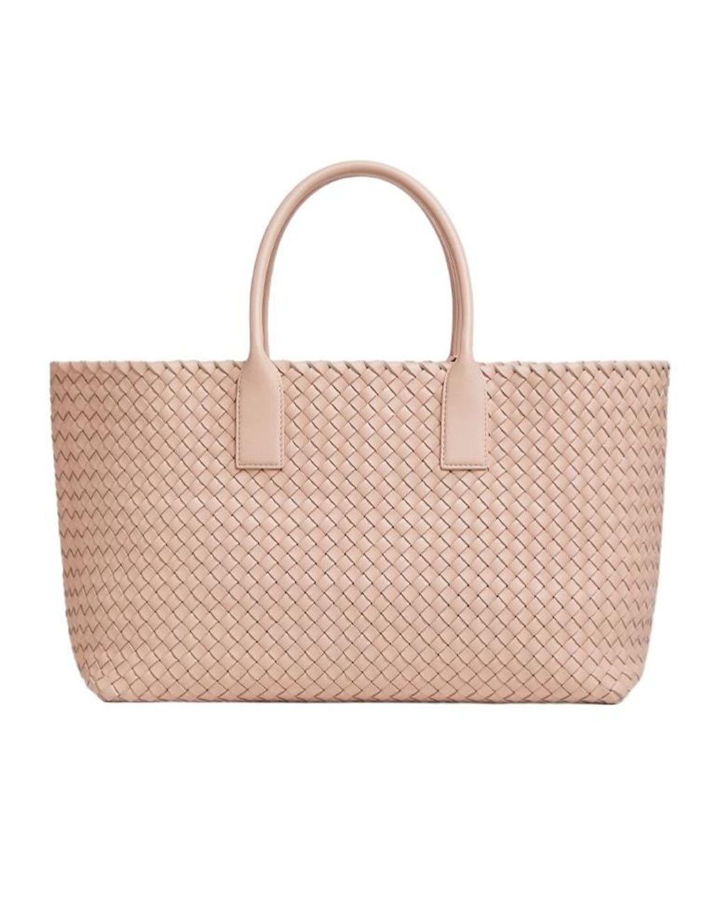 Bottega Veneta Pink Medium Cabat Handbag