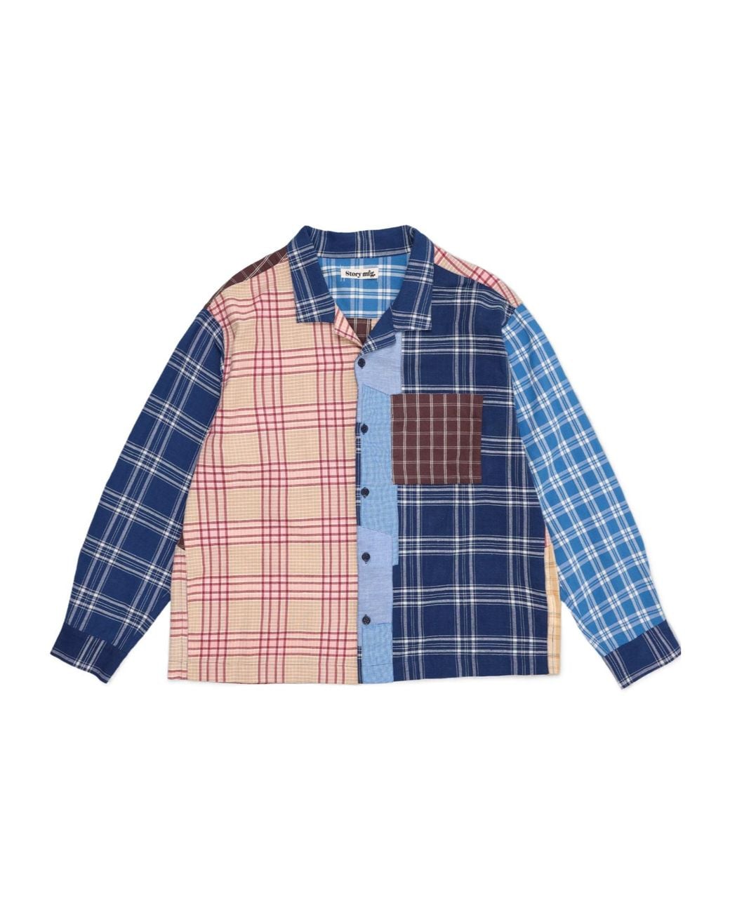 STORY mfg. Blue Greetings Shirt for men