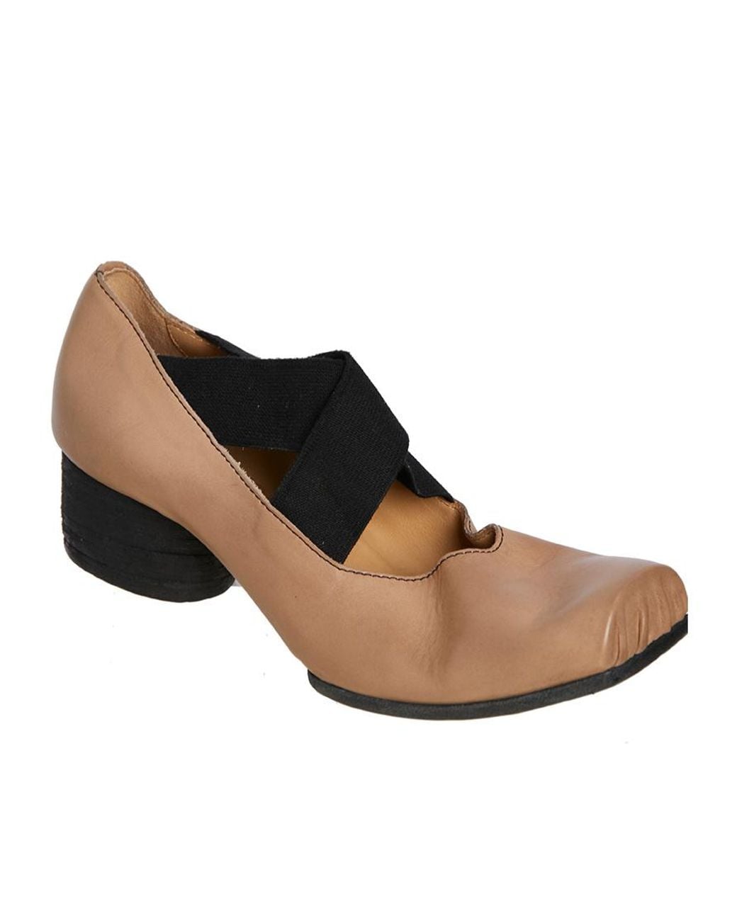 Uma Wang Brown Square-Toe Ballet Flats