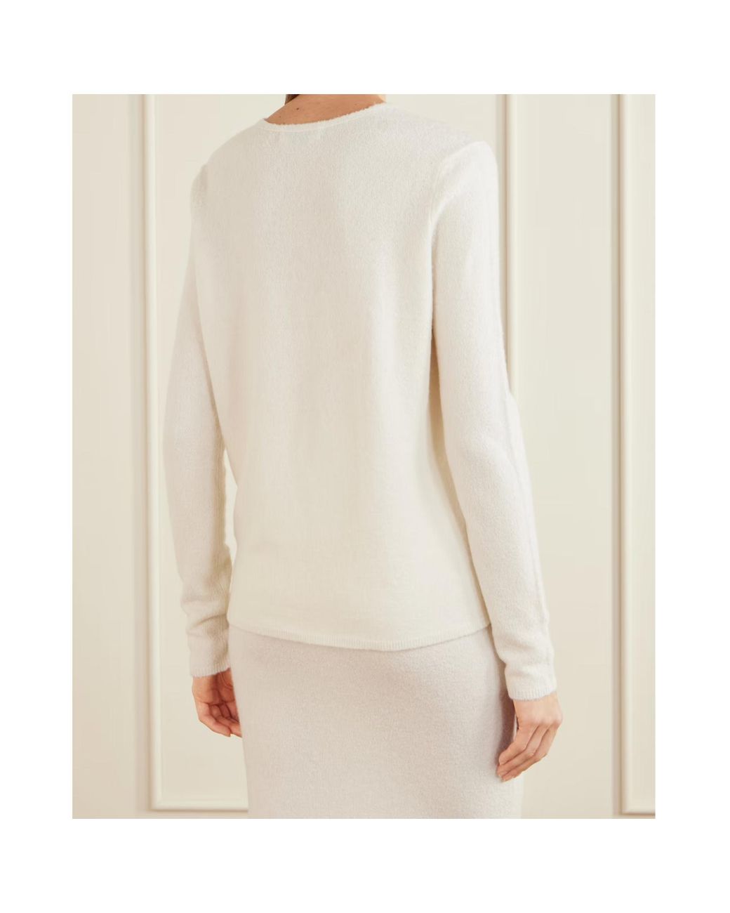 Gabriela Hearst White V-Neck Sweater