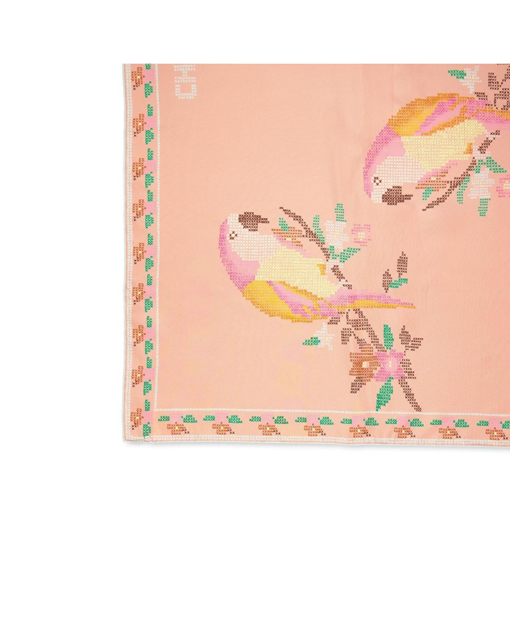 Chloé Pink Printed Silk Scarf