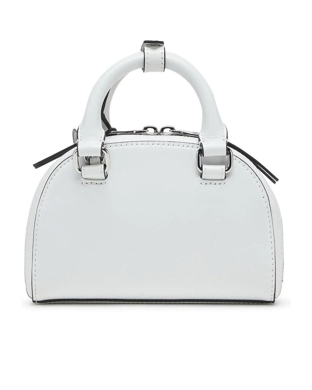 DIESEL White 1Dr Dome Mini Crossbody Bag