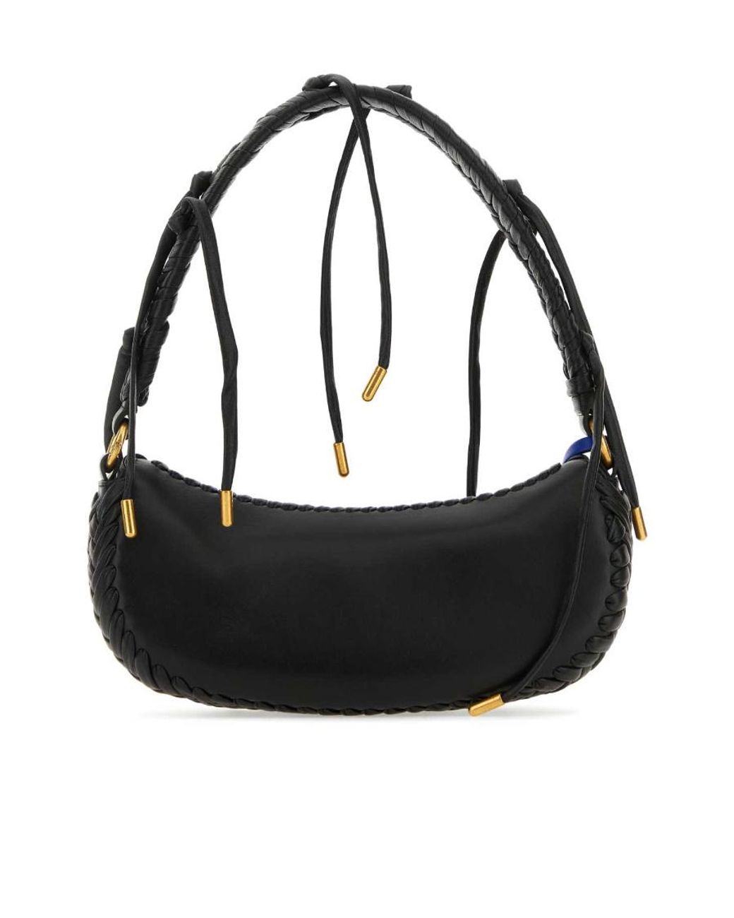 Off-White c/o Virgil Abloh Black Braided-Trim Top Handle Bag