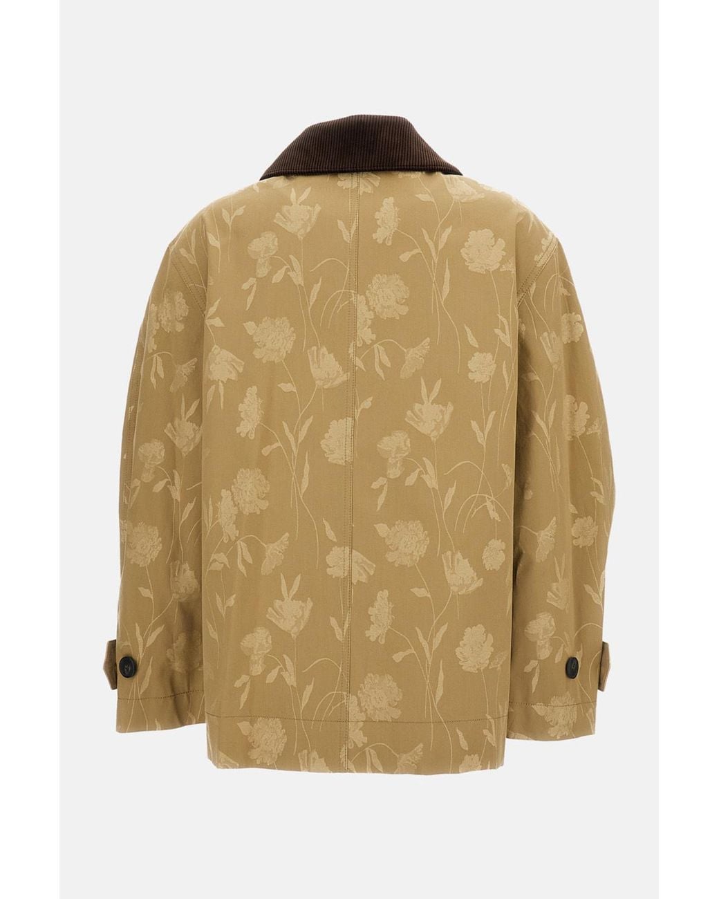 Erdem Metallic Poppy Jacquard Oversized Jacket