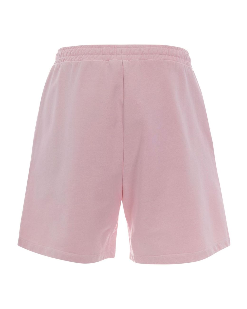 Barrow Pink Logo Printed Bermuda Shorts for men