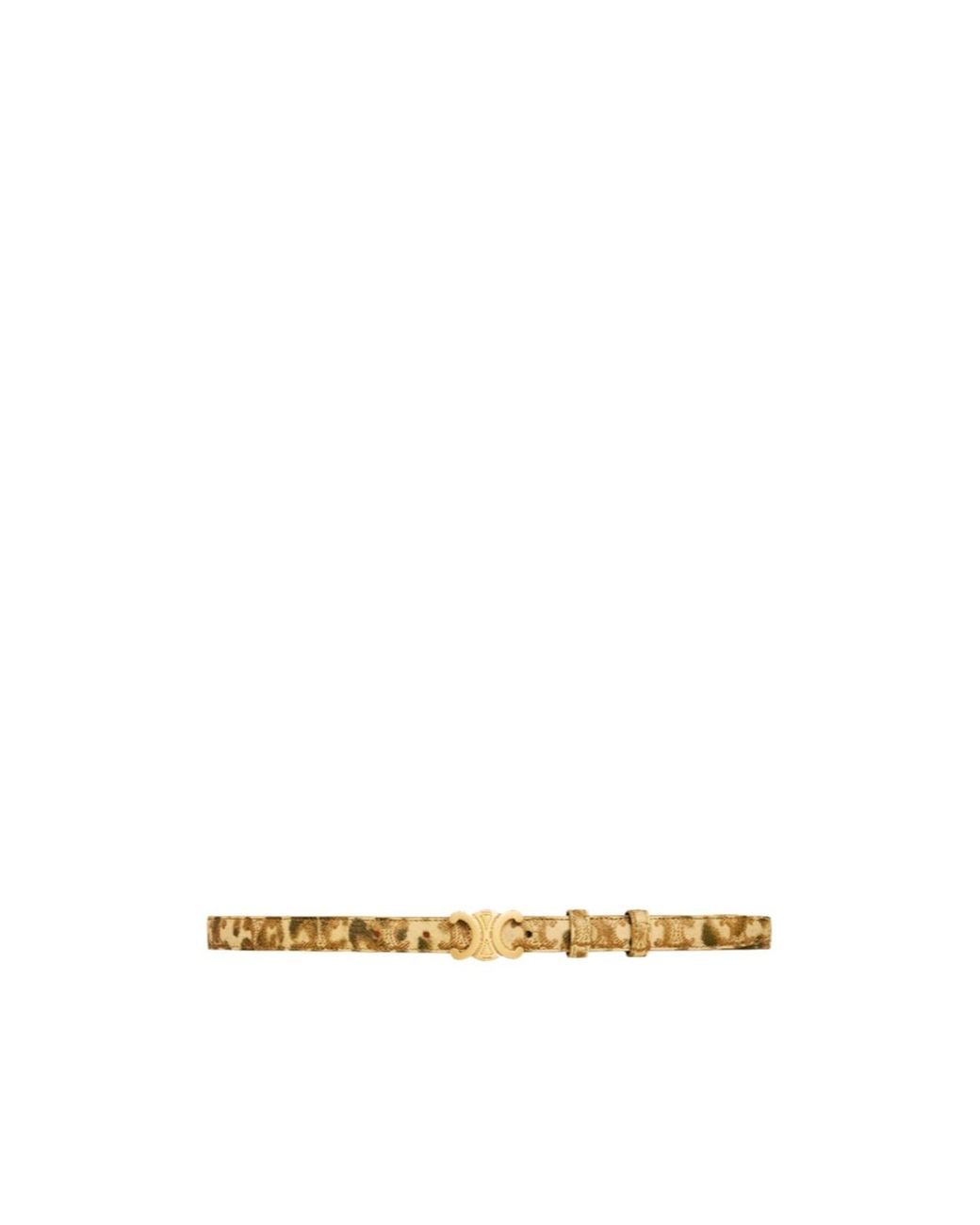 Céline Metallic Small Triomphe Belt