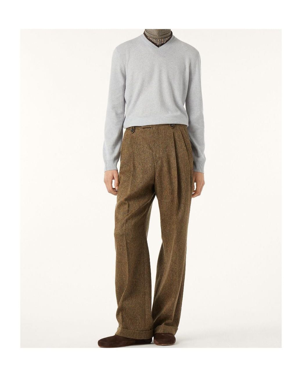 Loro Piana Sergio Sweater in Gray for Men | Lyst