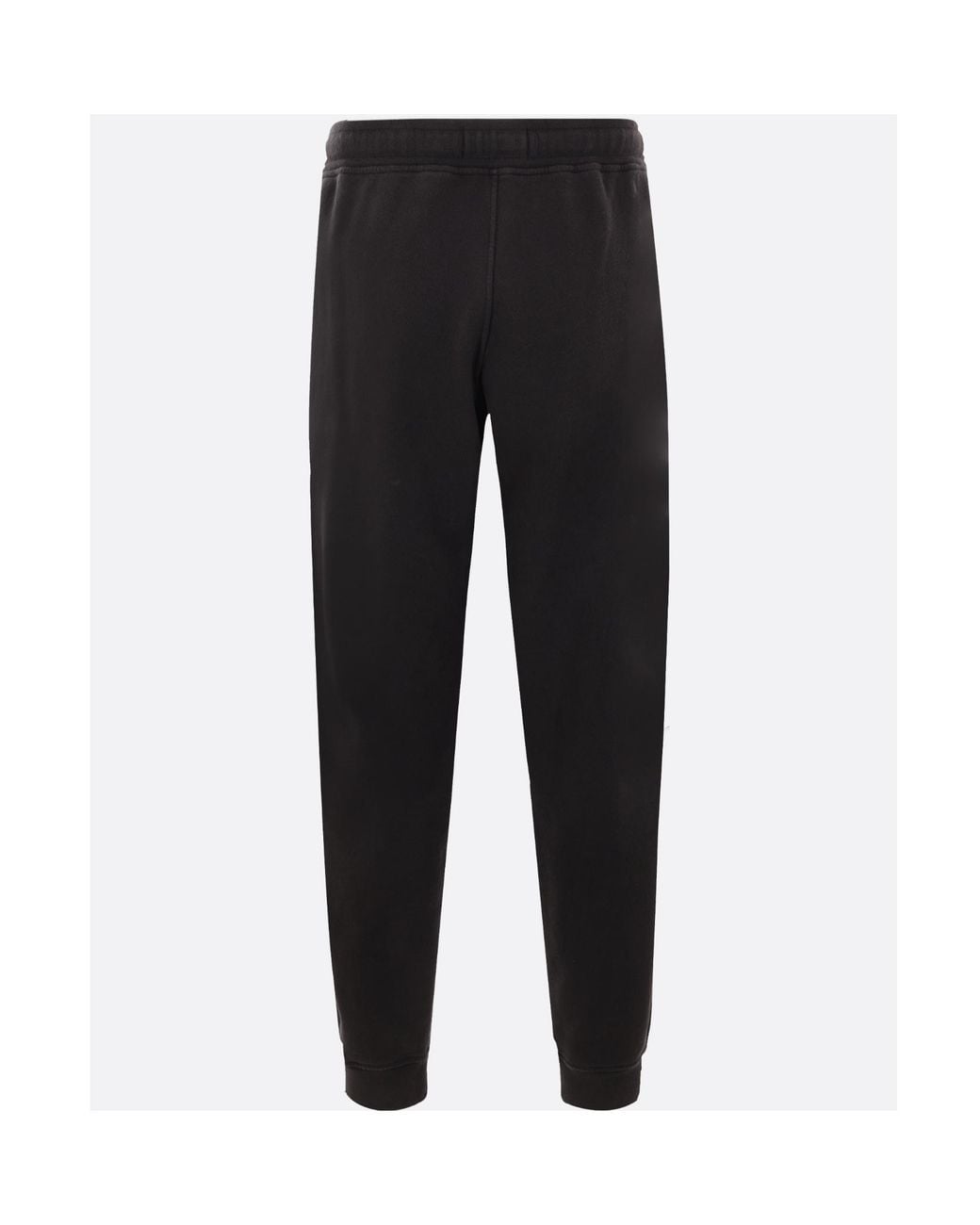 Stone Island Black Compass Patch Drawstring Track Pants for men