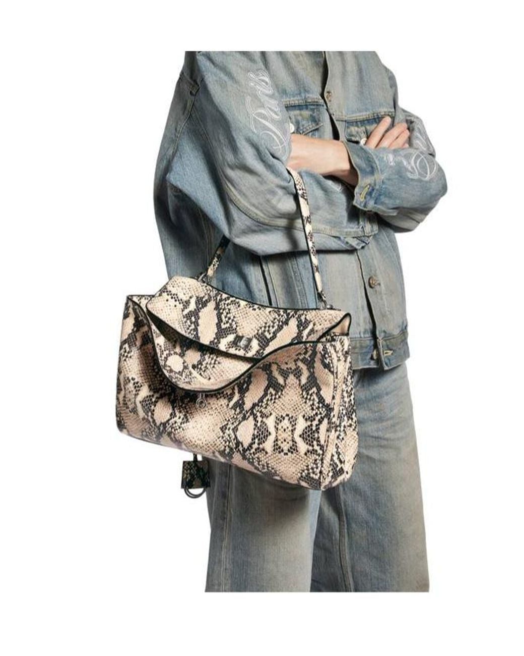 Balenciaga White Rodeo Medium Handbag