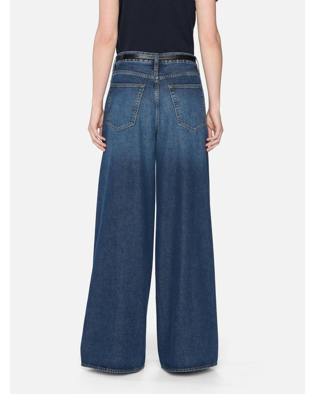 FRAME Blue Belt Loop Jeans