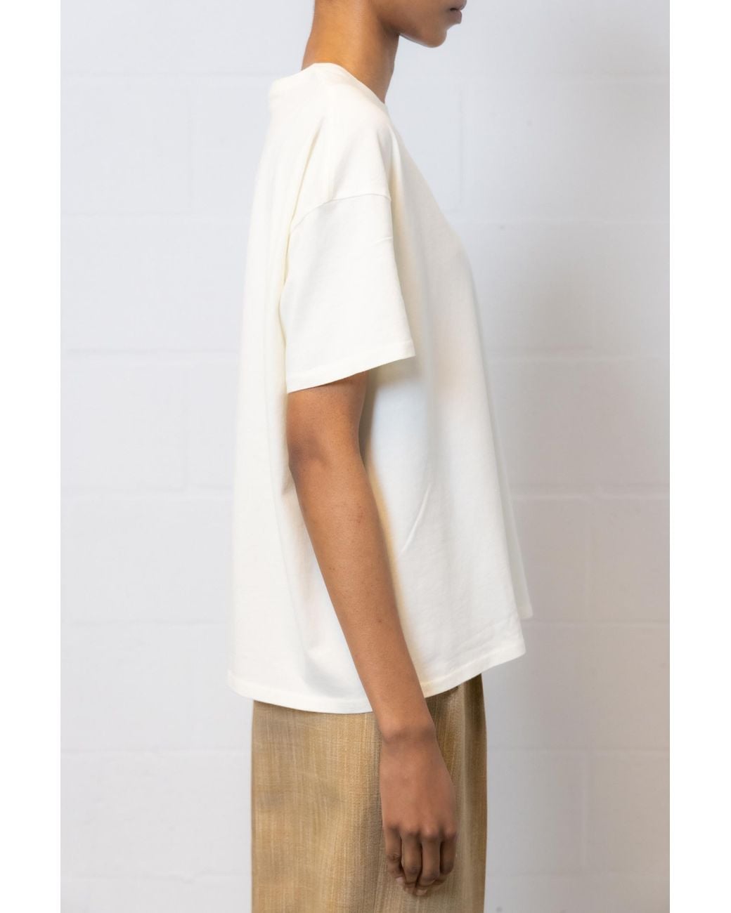 R13 White Seamless T-Shirt