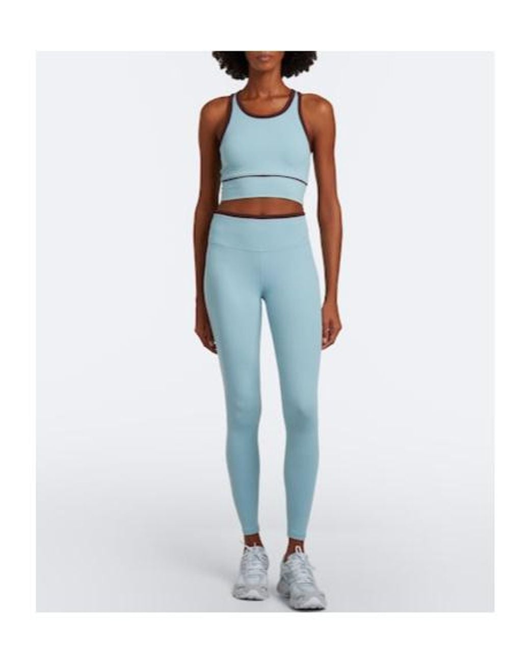 Varley Blue High-Waist Stretch Pants