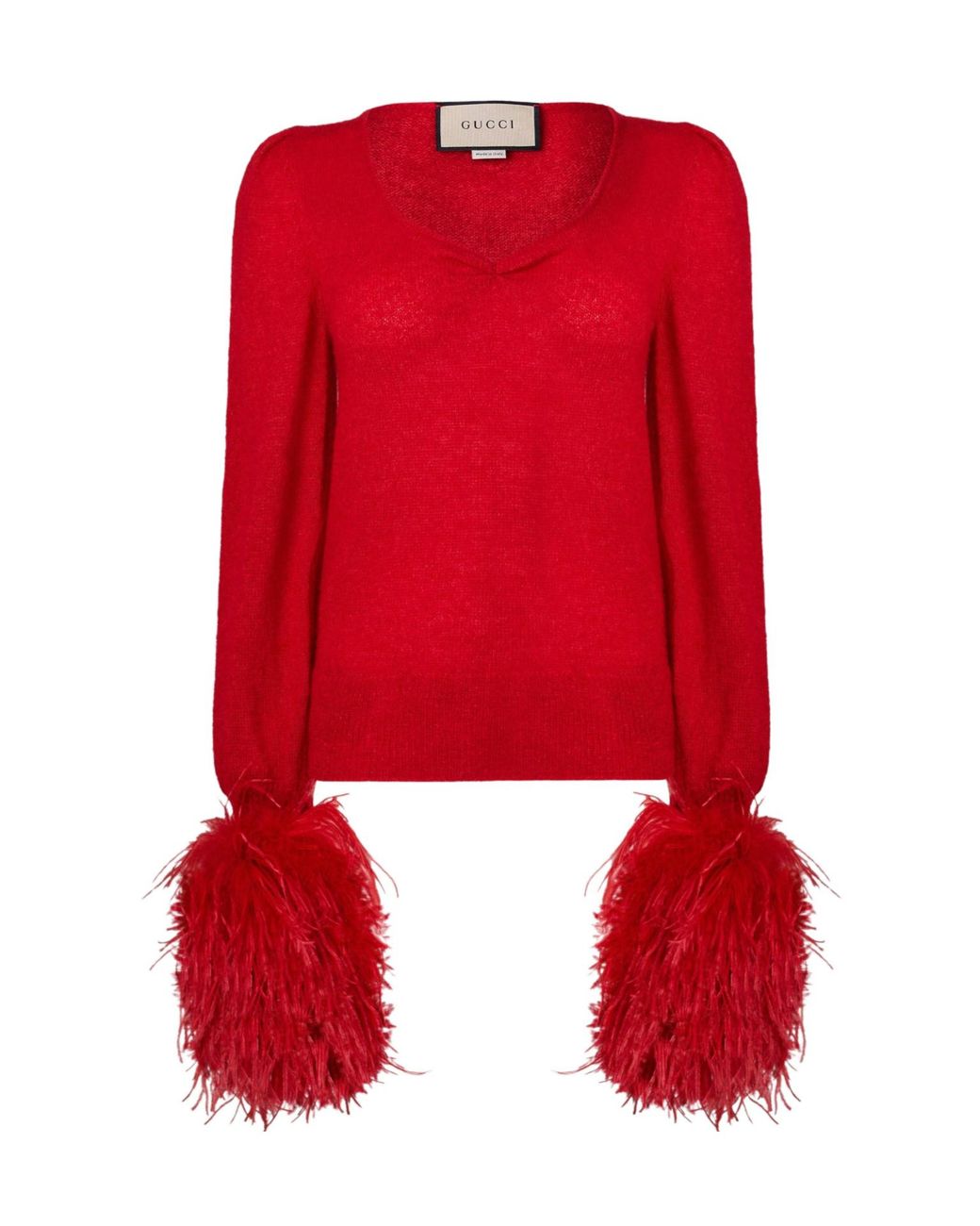 Gucci Red Casual Crewneck Sweater