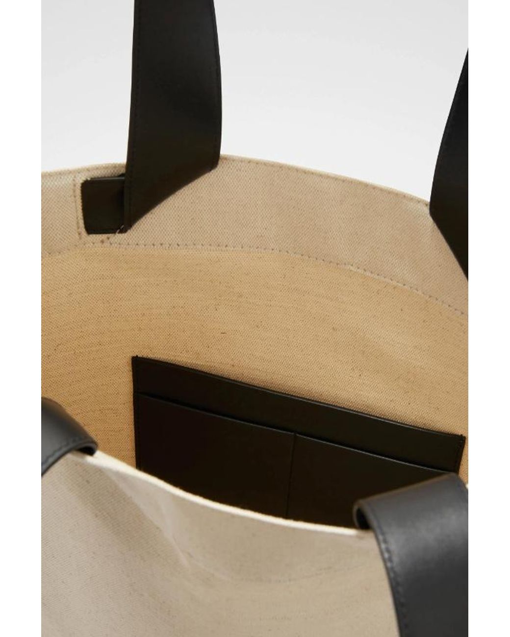 Jil Sander Natural Logo Printed Top Handle Bag for men
