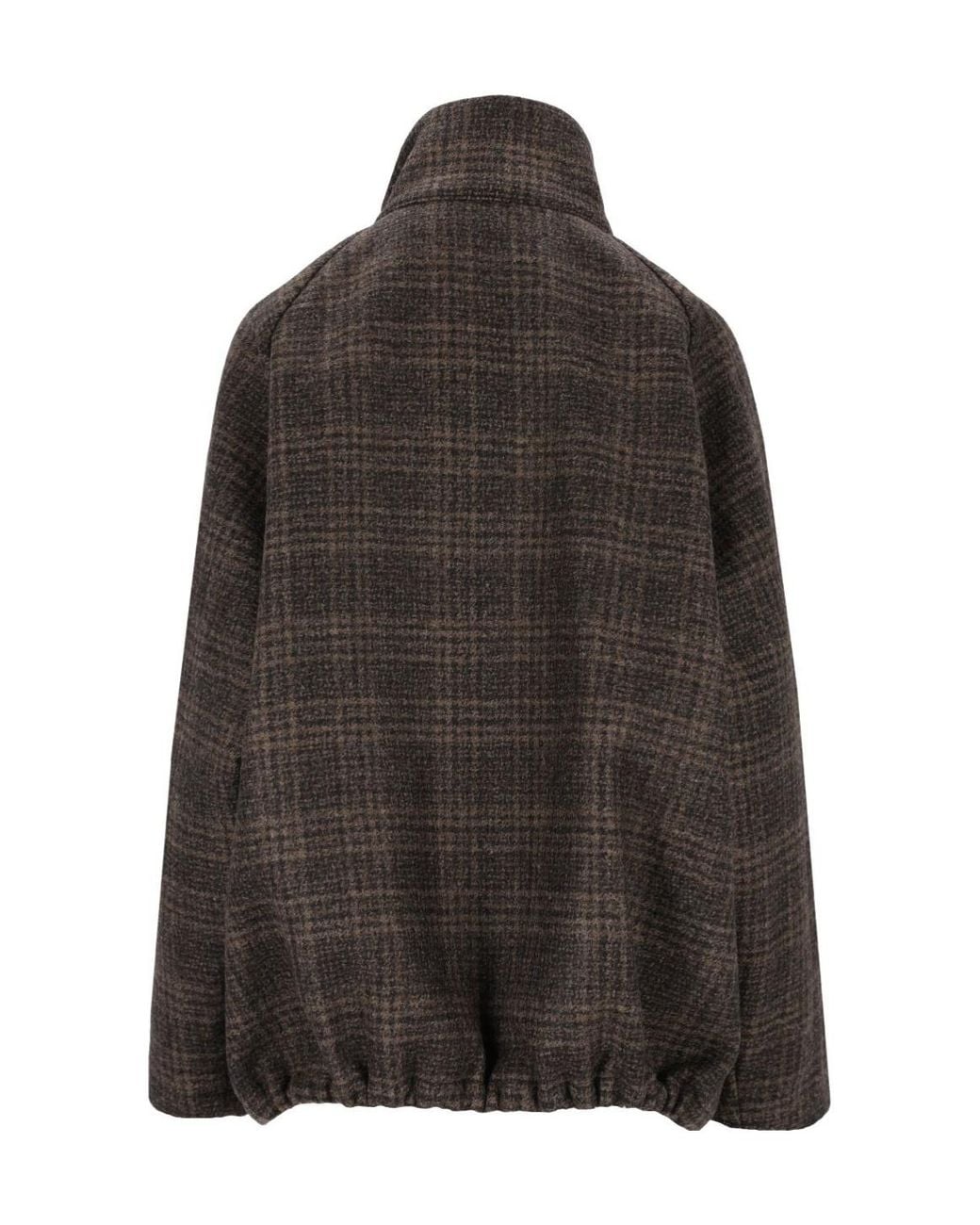 Barena Black Eolo Check Zip Jacket