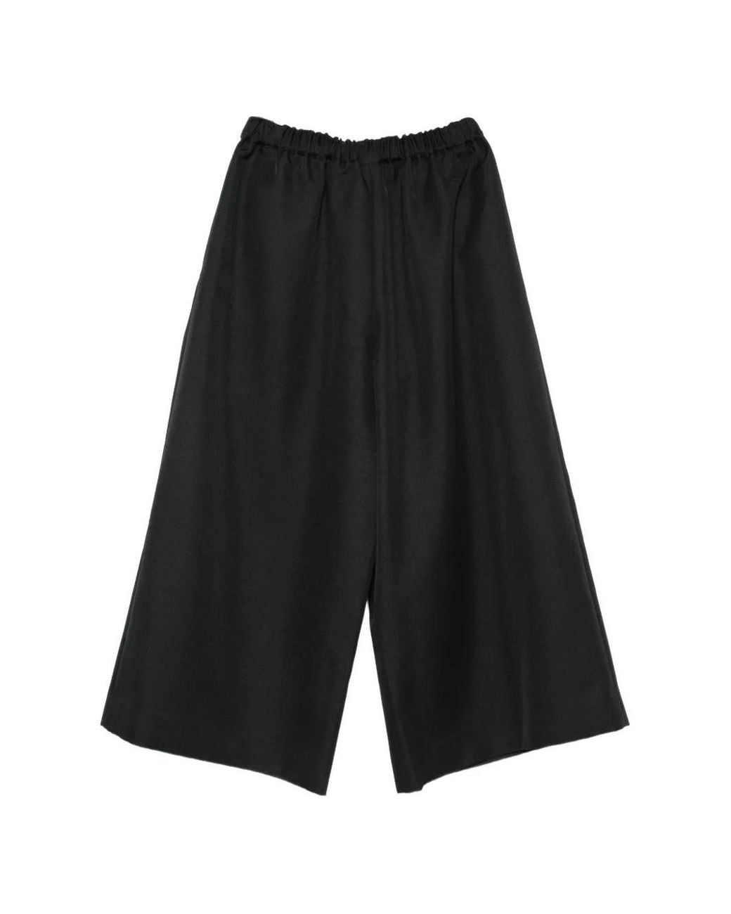 Comme des Garçons Black Pleated Wide-Leg Trousers